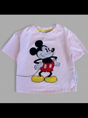 Marc Jacobs Pink Mickey Mouse Tee with Yellow Shoes